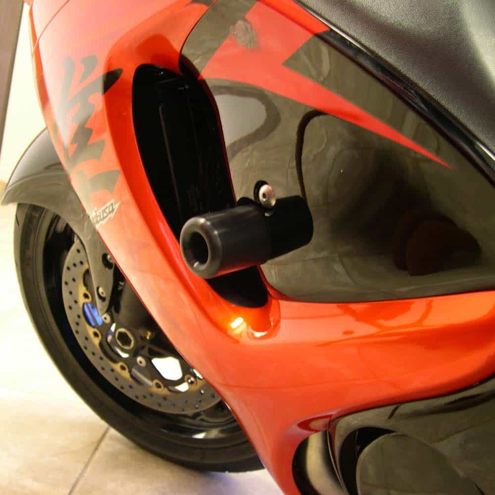 Slider de marco negro Shogun USA Made Suzuki Hayabusa Busa - Imagen 4