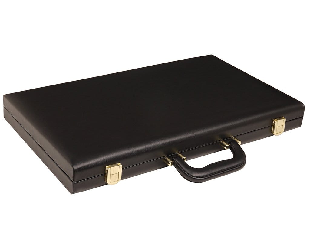 Set de Backgammon de 15" Deluxe con Maletín - Negro - - Imagen 7