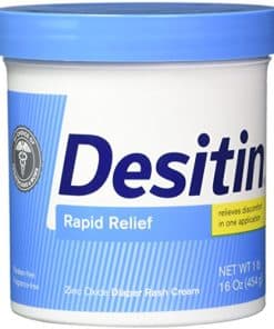 DESITIN Crema Rápida Alivio Tarro, 16 Onzas (Paquete de 4)