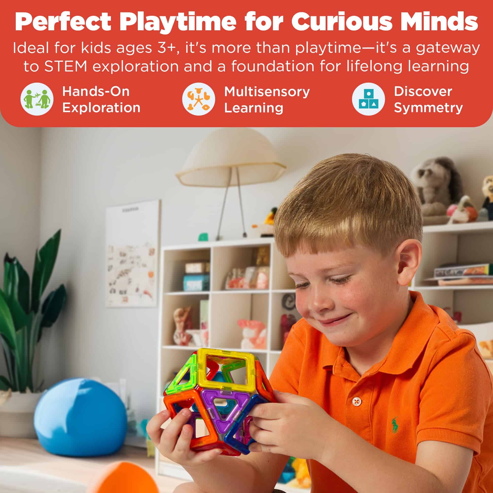 Set Básico de Magformers (30 piezas) bloques magnéticos de - Imagen 7