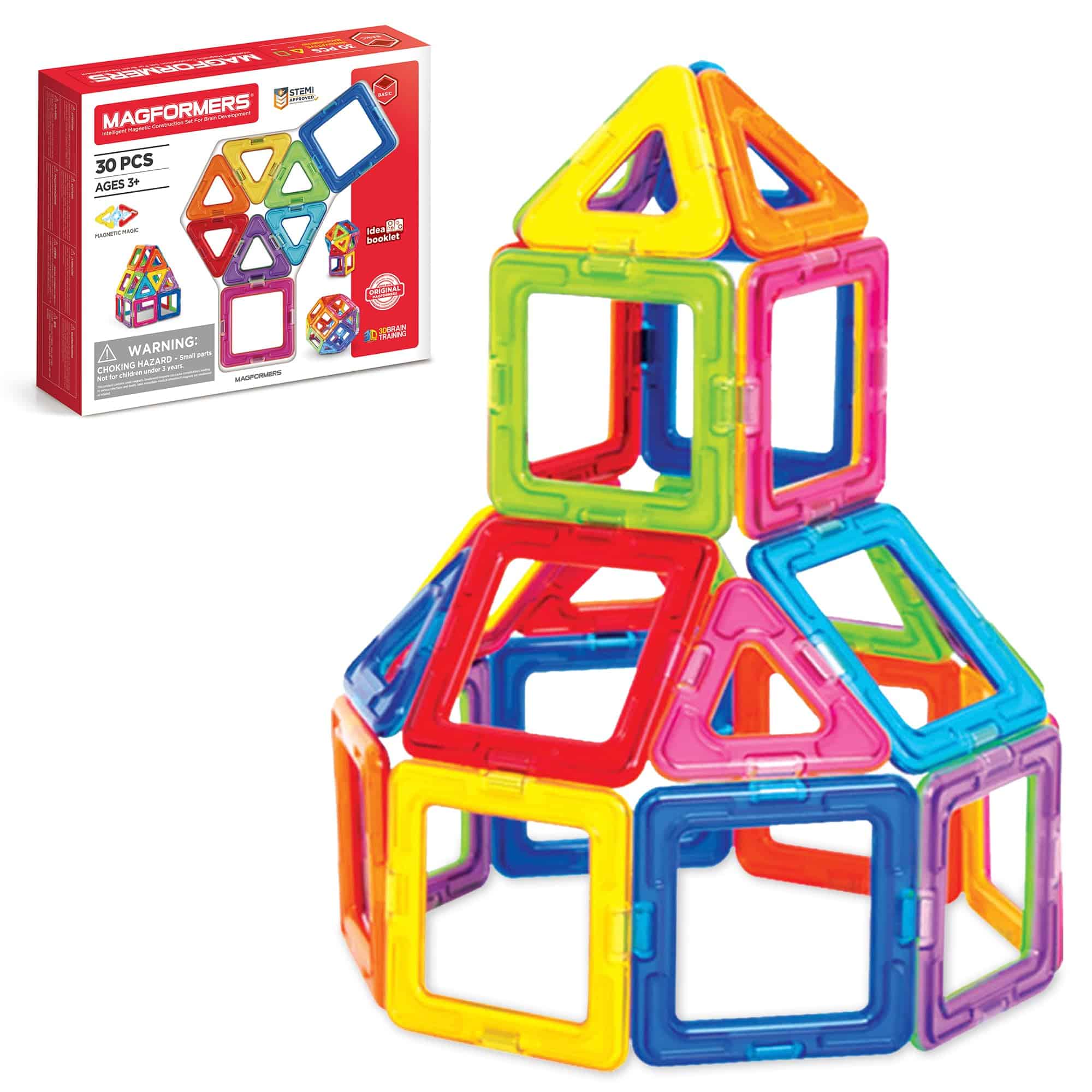 Set Básico de Magformers (30 piezas) bloques magnéticos de