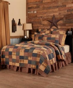 Colcha VHC Brands Patriotic Patch Pre-Lavada para