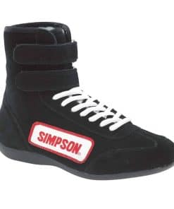 Simpson Racing 28105BK Zapatos de Conducción Altos Negros