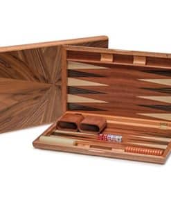 Juego de Backgammon de Madera con Incrustaciones de Yellow