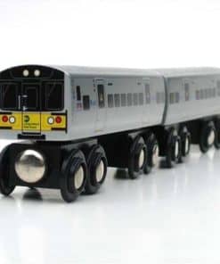 Set de tren de madera Munipals Long Island Railroad con 2