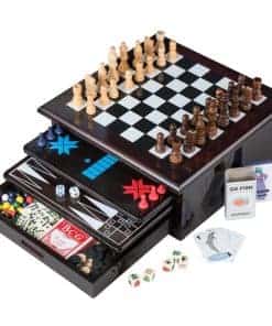 Juego de Mesa - Centro de Juegos de Mesa de Lujo 15 en 1