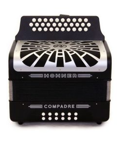 Acordeón Diatónico de 3 Filas Hohner Compadre G/C/F - Negro