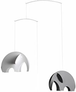 Móvil colgante de elefante para guardería - 24 pulgadas -