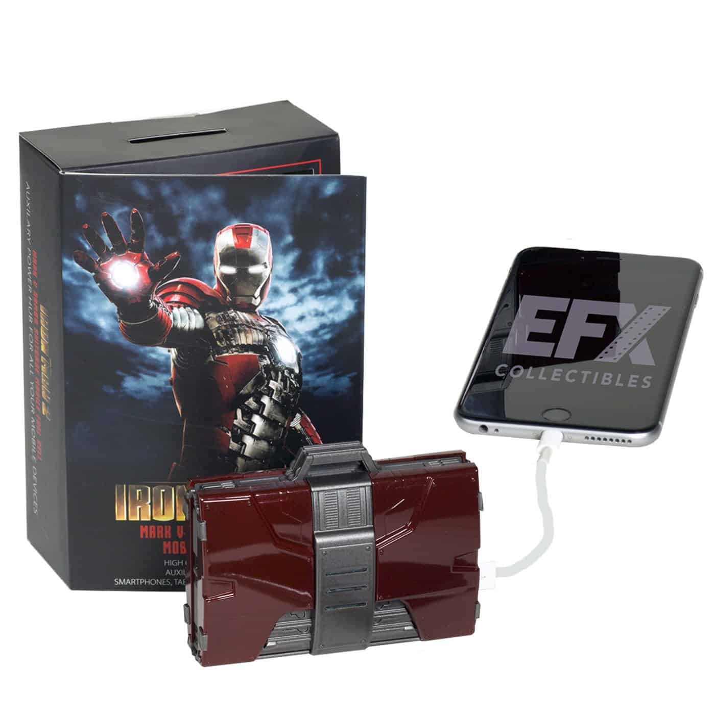 Cargador de Batería Móvil de Maleta de Armadura Iron Man