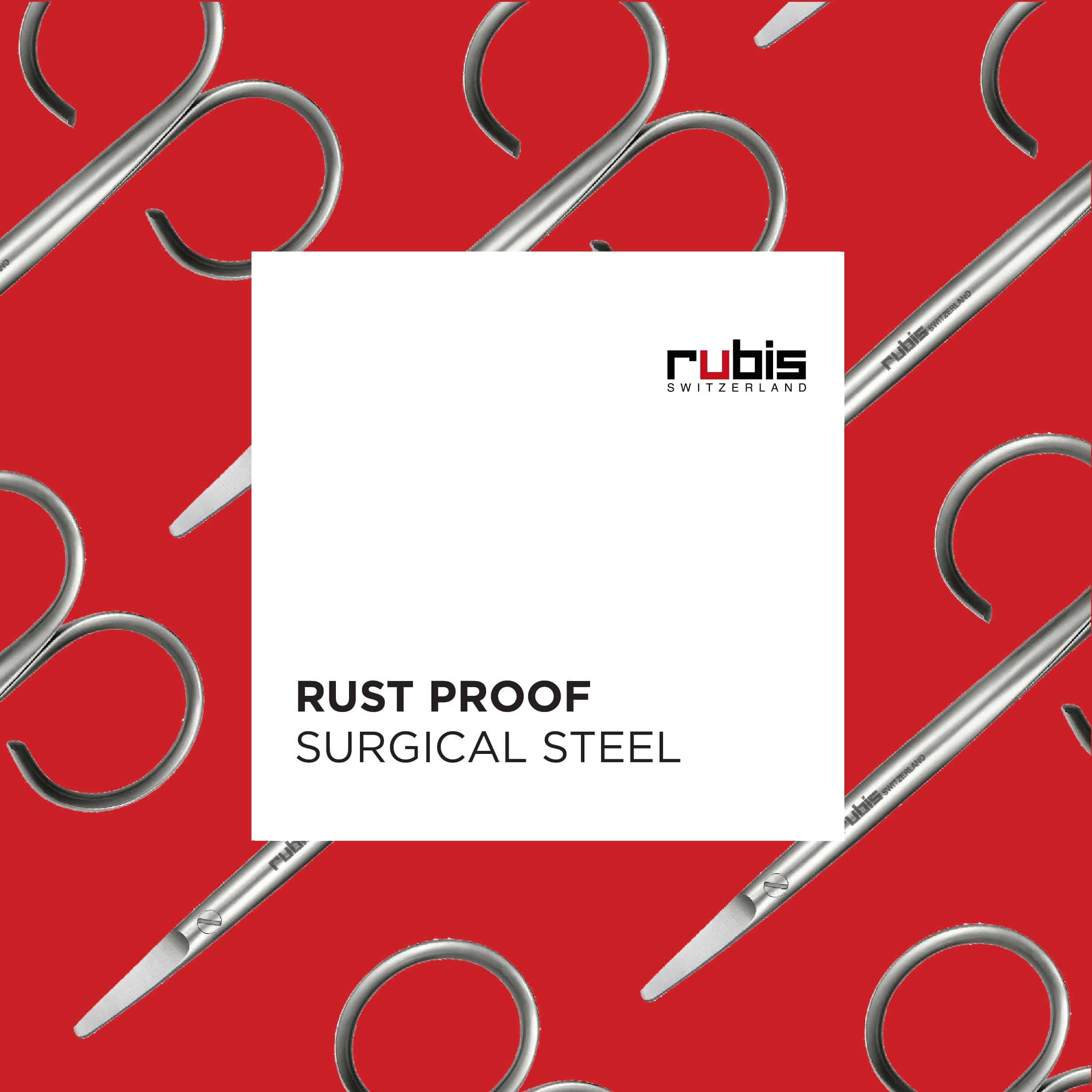 Tijeras para uñas de acero inoxidable Rubis para bebés con - Imagen 5