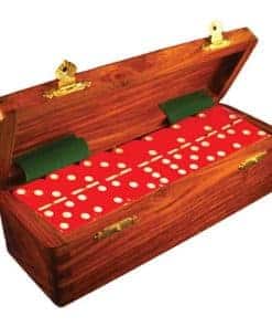 Juego de Dominó Doble Seis Marion Rojo Jumbo Tamaño