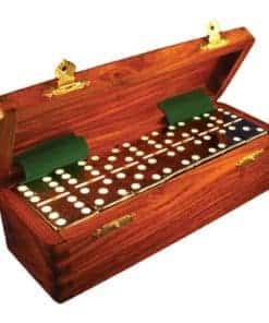 Dominó Marion Double Six Negro de Torneo Profesional Jumbo