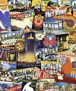 Rompecabezas Ravensburger Road Trip USA de 1000 piezas para