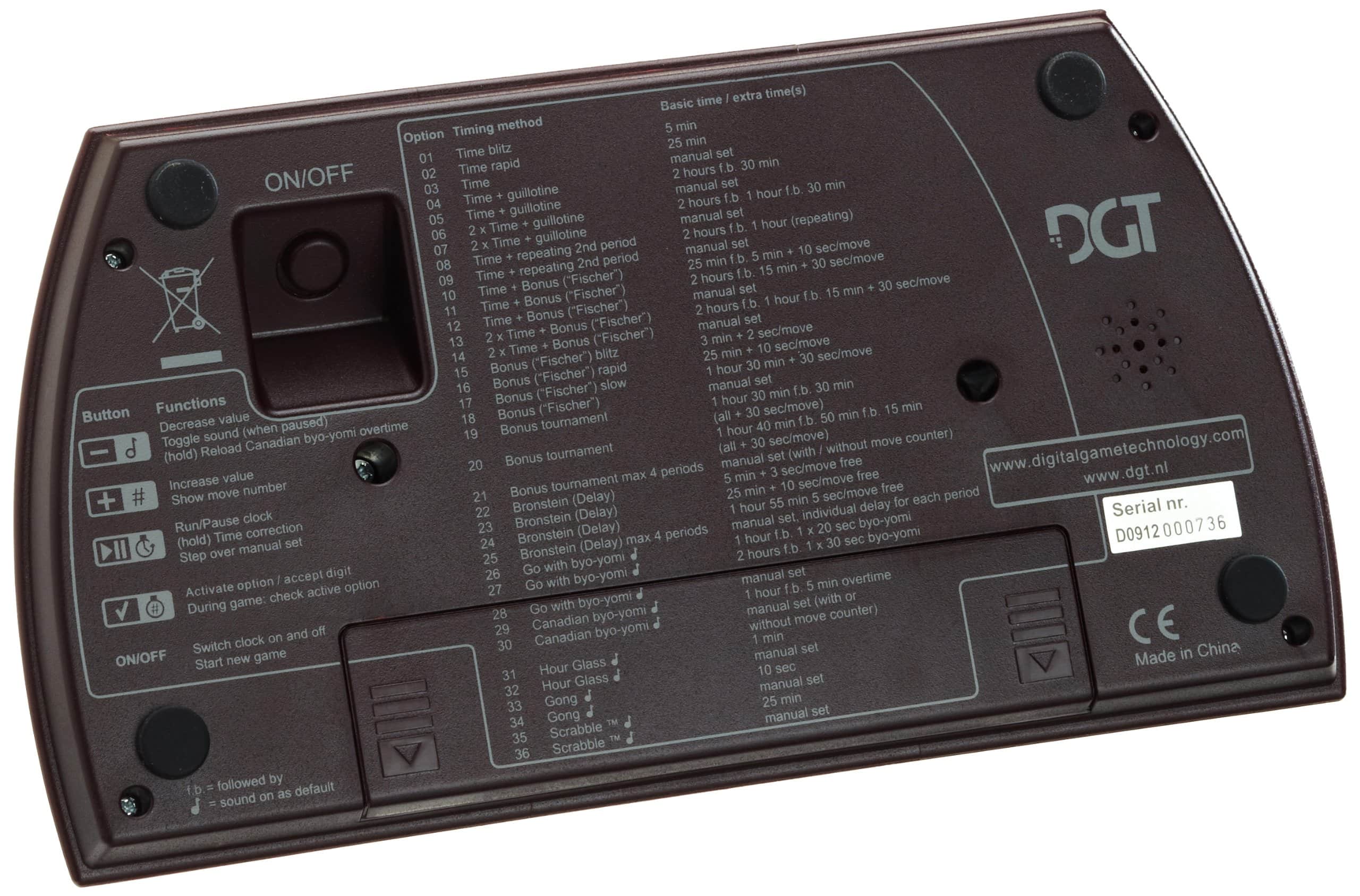 Reloj de ajedrez digital DGT 2010 y temporizador de juego - Imagen 3