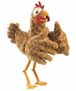 Títere de Dos Manos para Niños de Folkmanis, Rojo-Naranja,