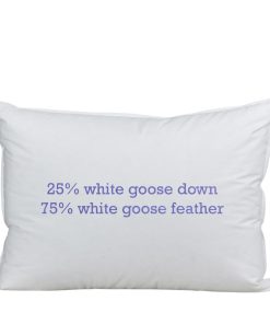 Almohada de Plumas de Lujo Down Etc para Dormir de Lado o