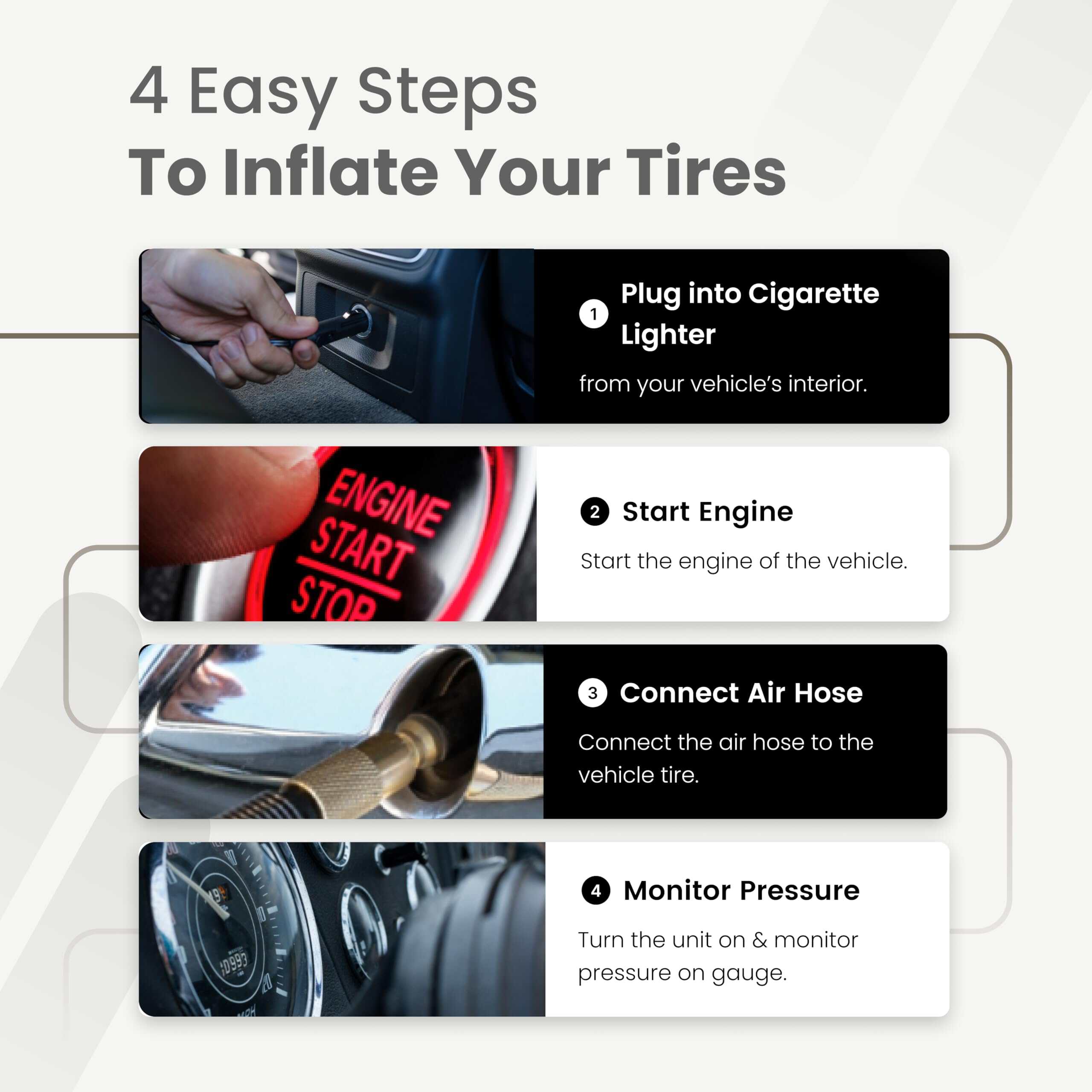 Inflador de llantas VIAIR 85P - 00085 portátil para coche, - Imagen 5