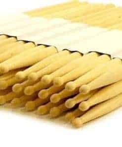 12 PARES - 7B BAQUETAS DE MADERA DE ARCE NATURAL -