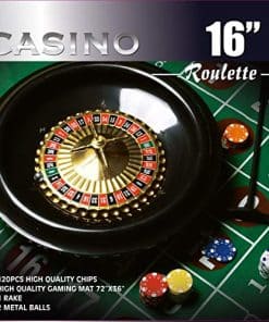 Juego de Ruleta DA VINCI de 16 pulgadas con 120 fichas de