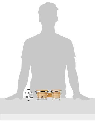 Mini Bongos de Madera Natural Afinables LPM199-AW LPMC - Imagen 6