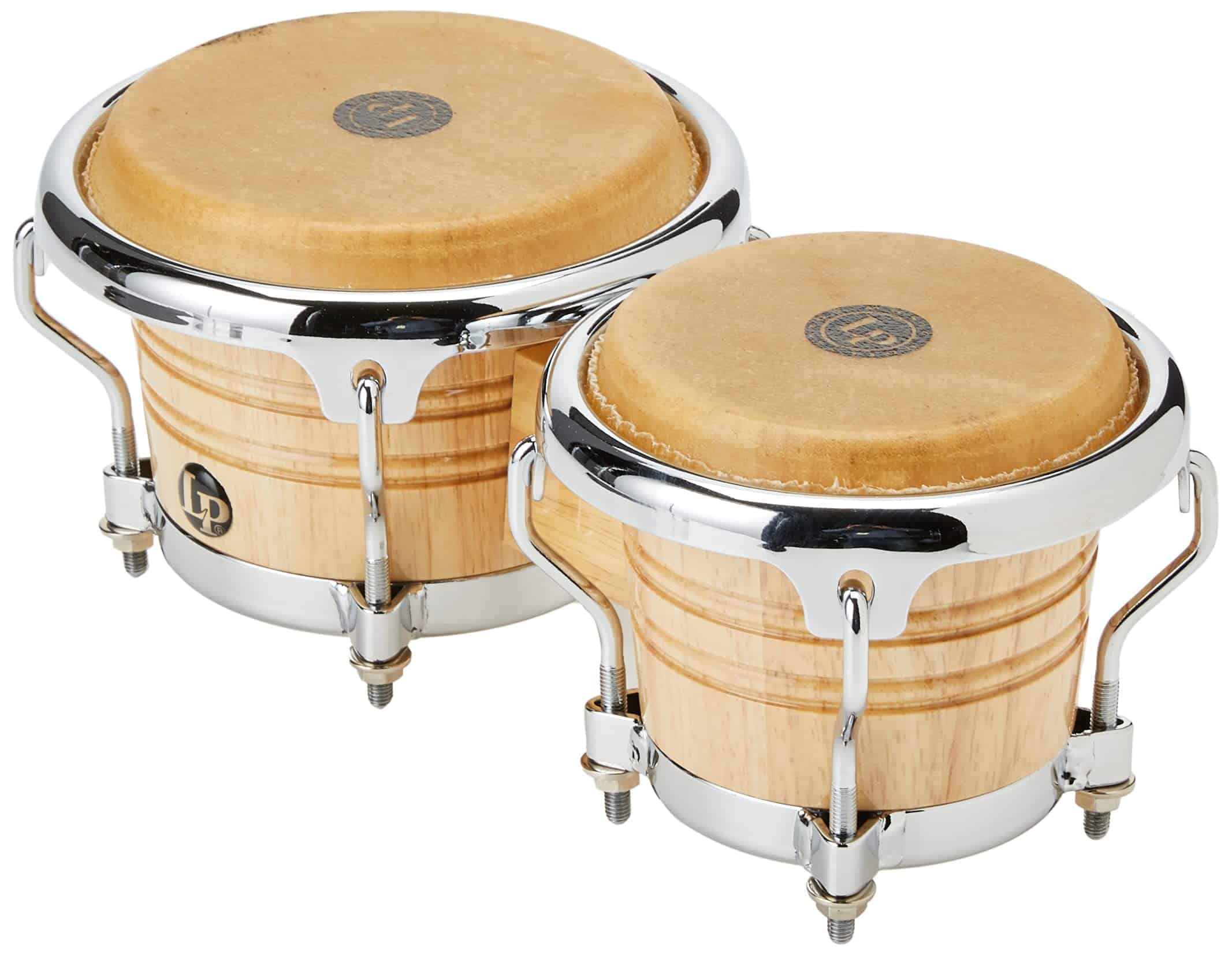 Mini Bongos de Madera Natural Afinables LPM199-AW LPMC - Imagen 3