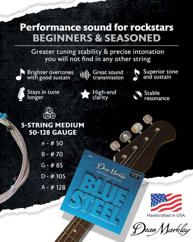 Cuerdas de guitarra eléctrica para bajo Dean Markley 2680 - Imagen 6