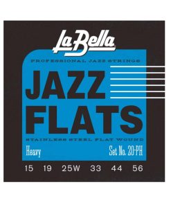 Cuerdas de Guitarra Eléctrica La Bella 20PH Jazz Flats de
