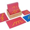 Letras de lija cursiva minúsculas para niños de Kid Advance