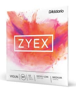 Juego de cuerdas para violín D'Addario Zyex, escala de 1/2,