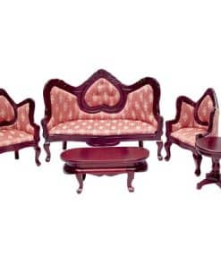 Conjunto de Sala Gótica en Miniatura de 5 Piezas de Aztec