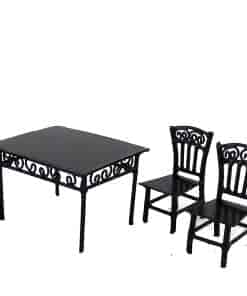 Conjunto de Comedor en Miniatura de 6 Piezas Escala 1/24