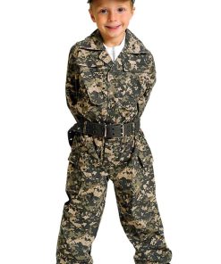 Disfraz de Camuflaje Aeromax Jr. con Gorra y Cinturón,