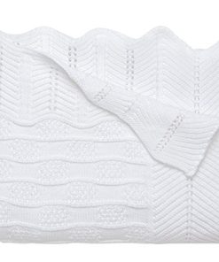 Manta de Punto de Algodón Premium para Bebé, Textura