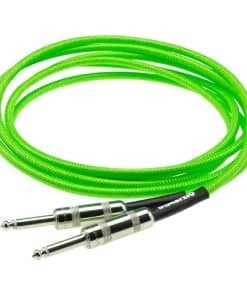 Cable de Instrumento DiMarzio Neon Overbraid Verde 10 ft.