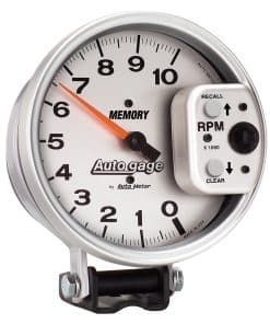 AUTO METER 233907 Autogage Memory Tacómetro, 5.000 pulgadas