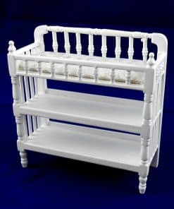 Mesa Para Cambiar Victoriana Blanca en Miniatura de Casa de
