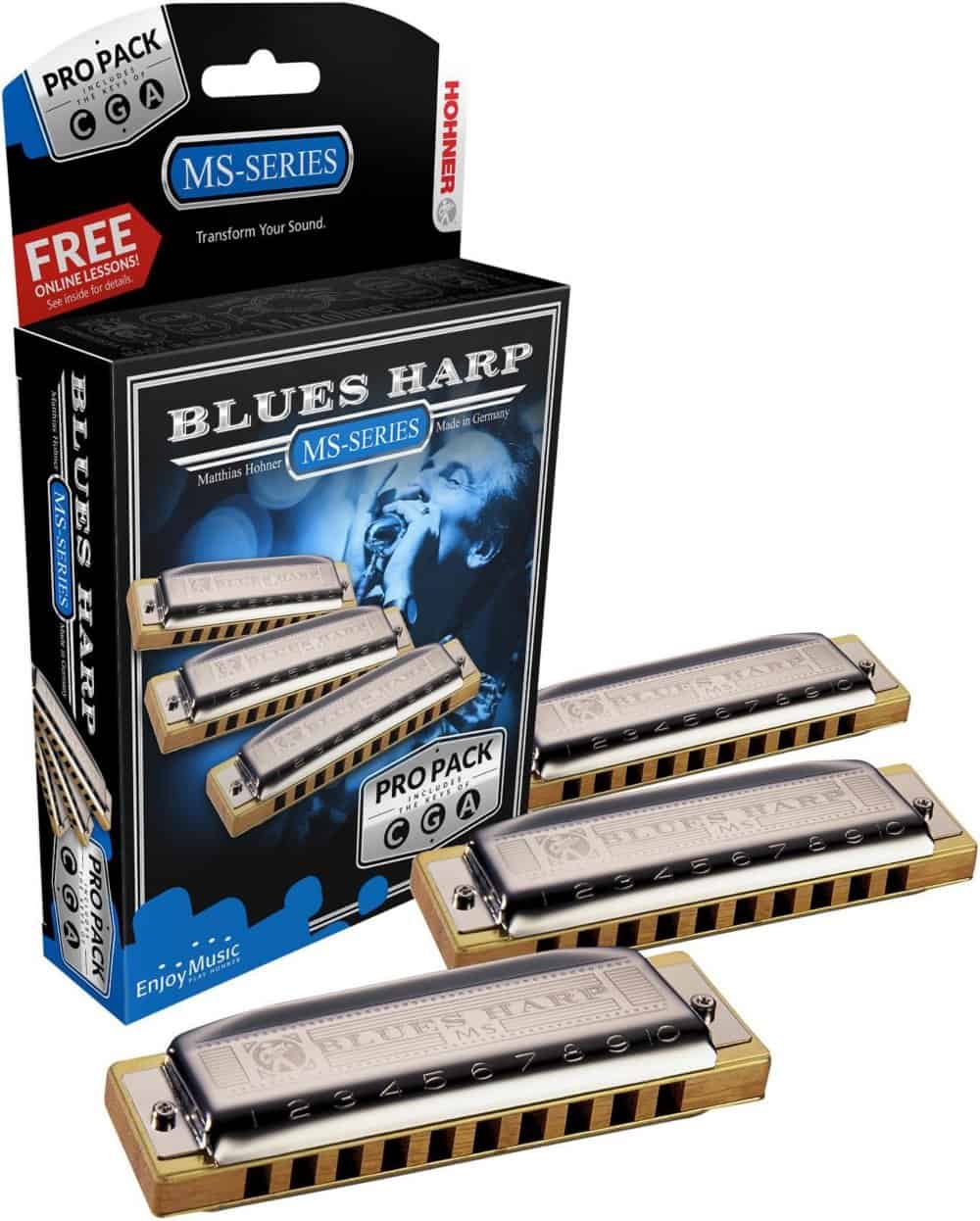 Pack de armónicas Hohner 532 Blues Harp Pro - Armónicas
