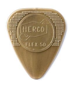 Juego de 100 Púas JIM DUNLOP HE210 Flex 50 Nylon, Doradas,