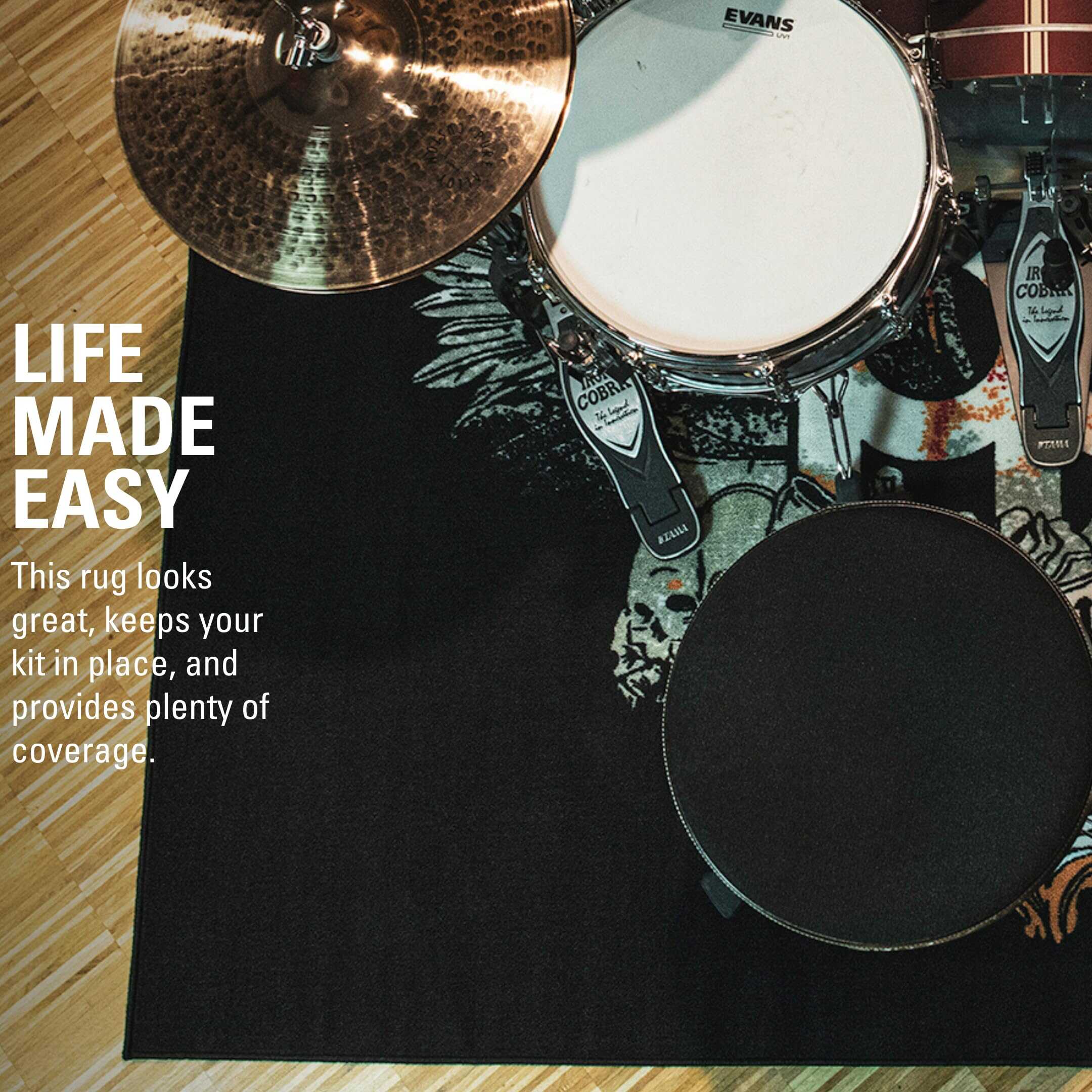 Tapete de Batería (78" x 63"), Tejido Resistente de - Imagen 3