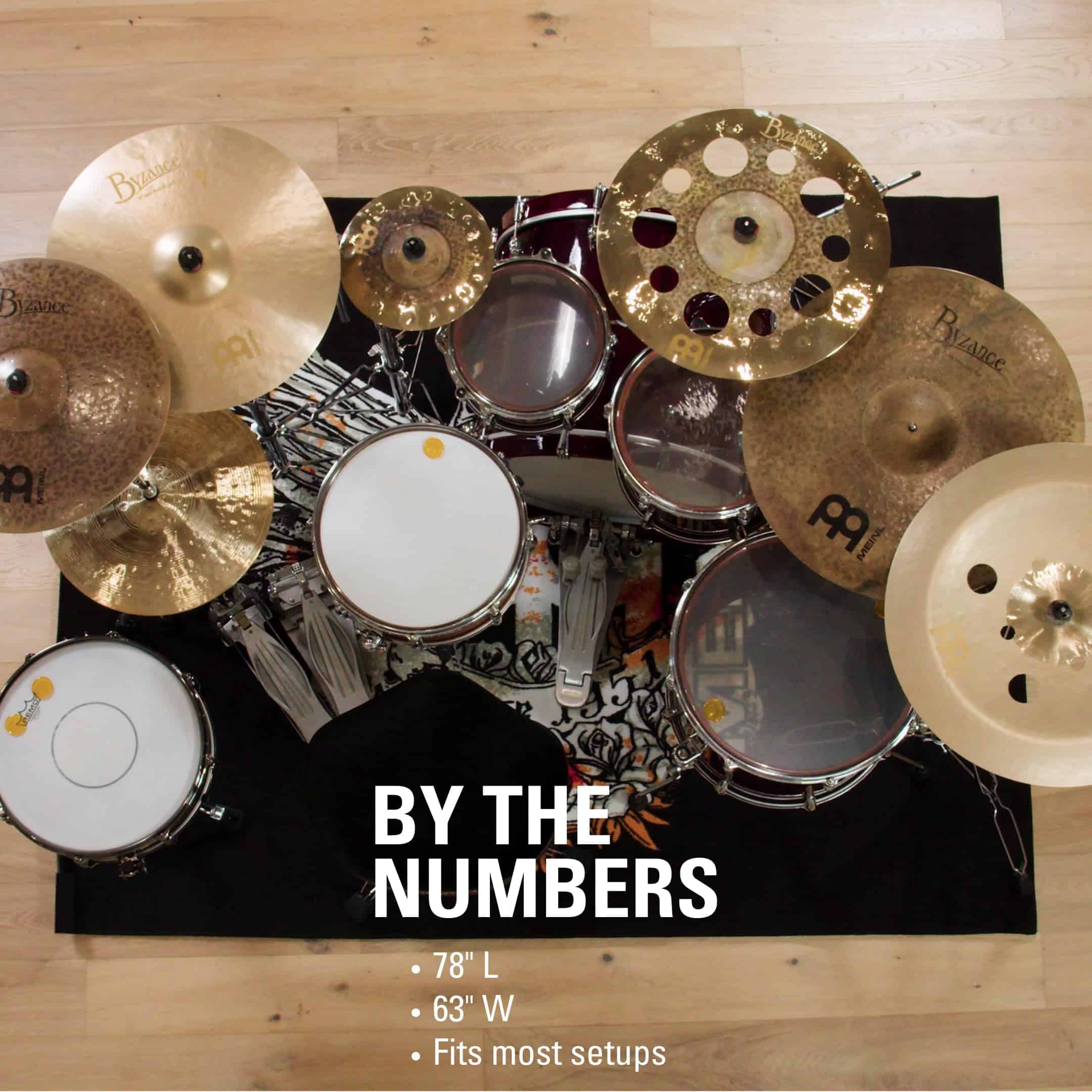 Tapete de Batería (78" x 63"), Tejido Resistente de - Imagen 6