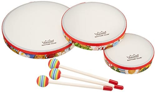 Set de 3 Tambores Remo RH3100-00 Rhythm Club de Mano
