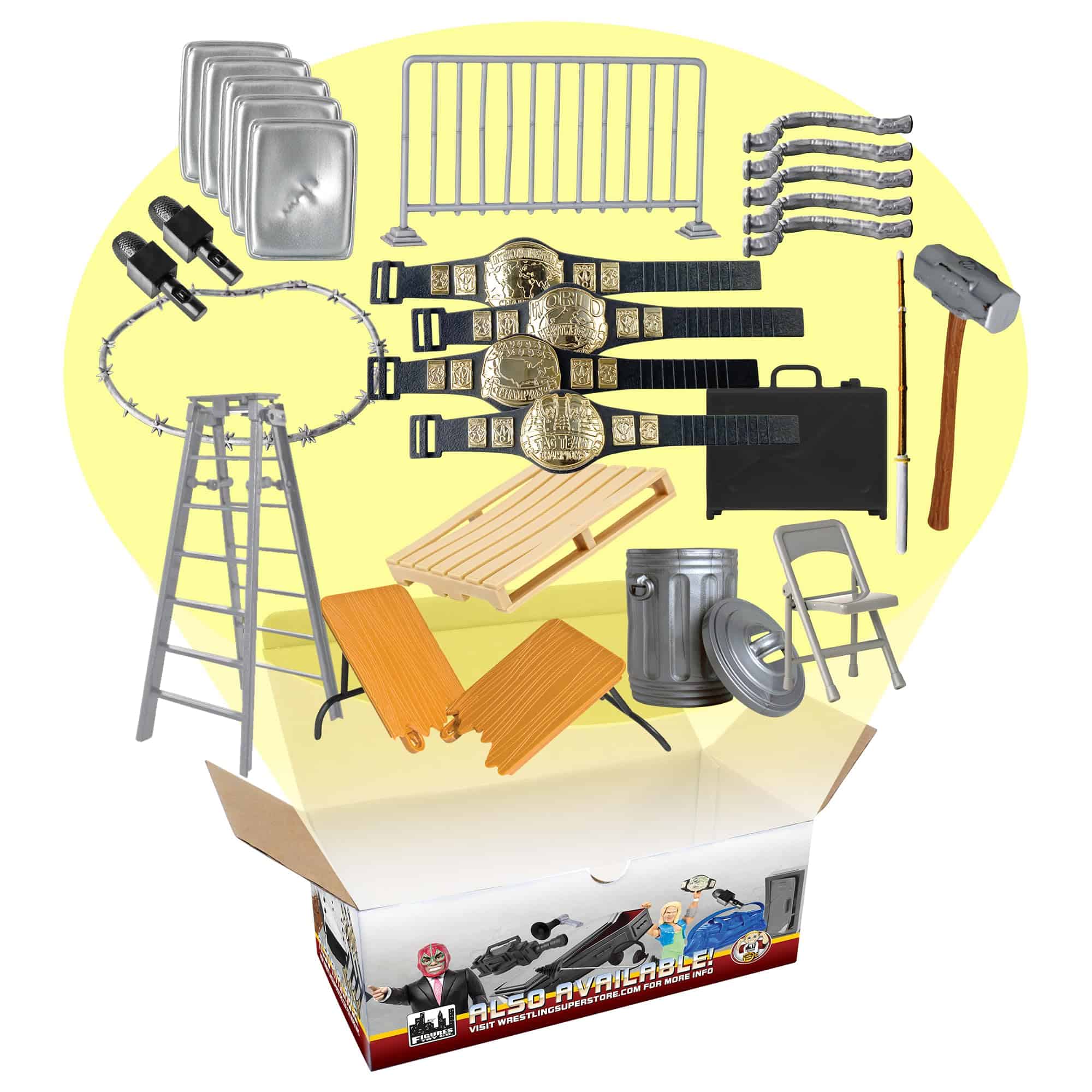 Set de Accesorios Hardcore de 26 Piezas para Figuras de