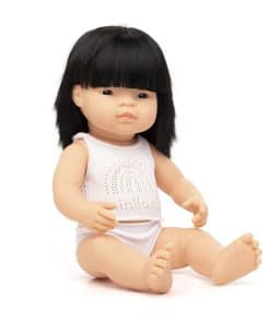 Muñeca Miniland 15'' Niña Asiática (Caja) - Hecha en