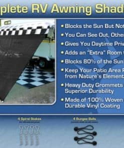 Kit de Sombra para Toldo de RV Kit Completo de Sombra para