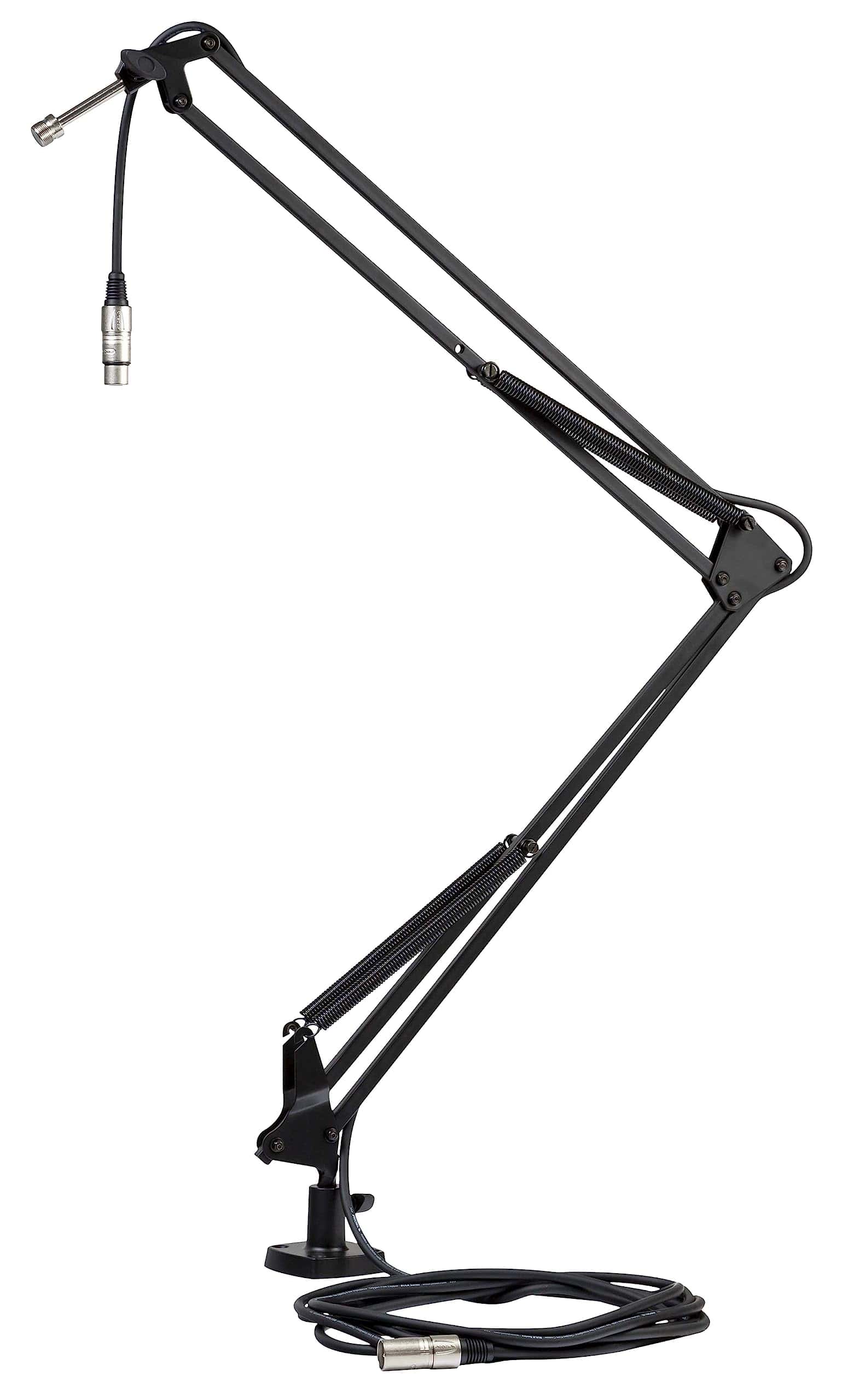 Soporte de micrófono de escritorio con brazo extensible