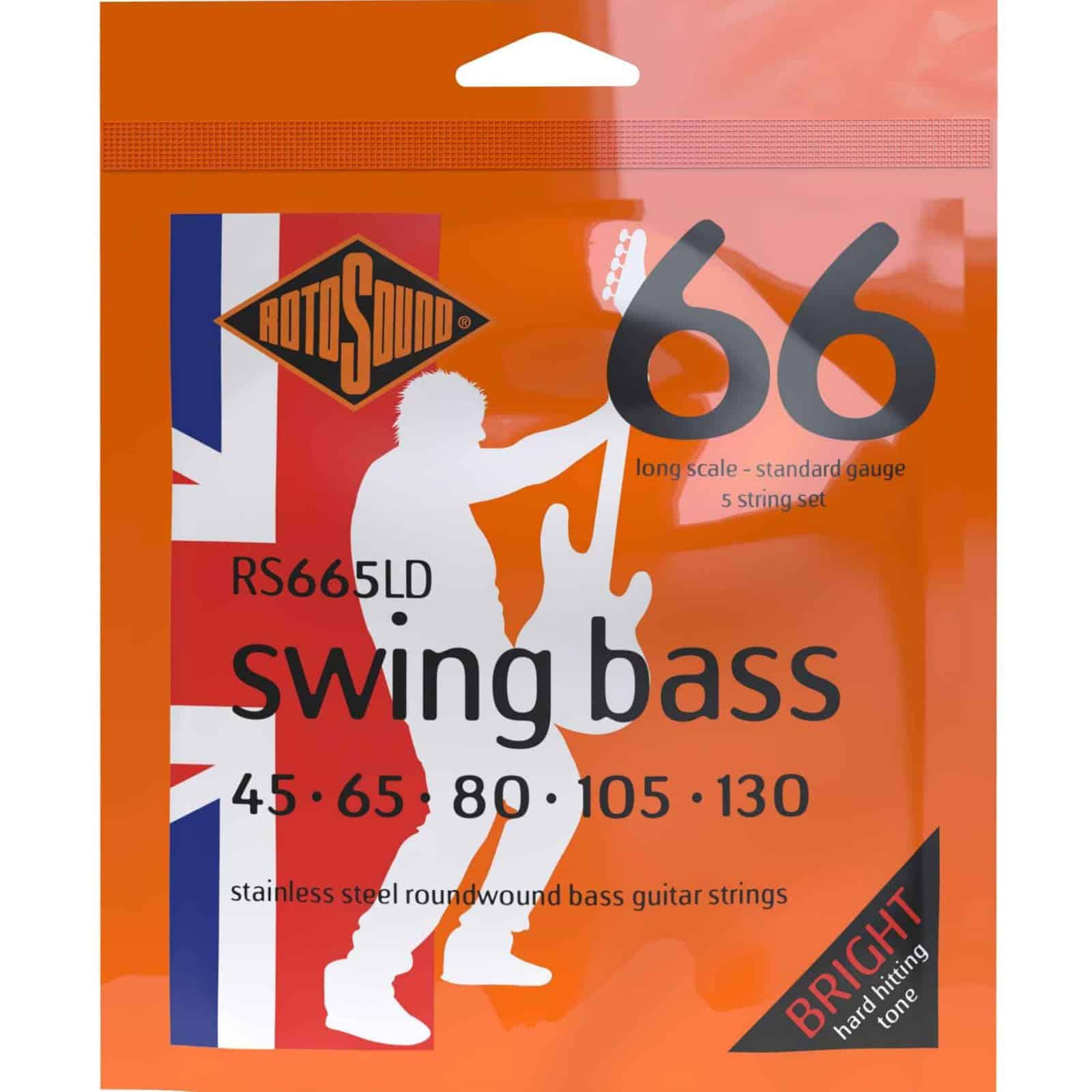 Cuerdas para Bajo de 5 Cuerdas Rotosound RS665LD Swing Bass