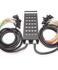 Cable Divisor de Envío XLR de 24 Canales con Caja - Dos