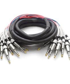 Cable Serpiente TRS de 8 Canales 1/4" - 15 Pies de Longitud