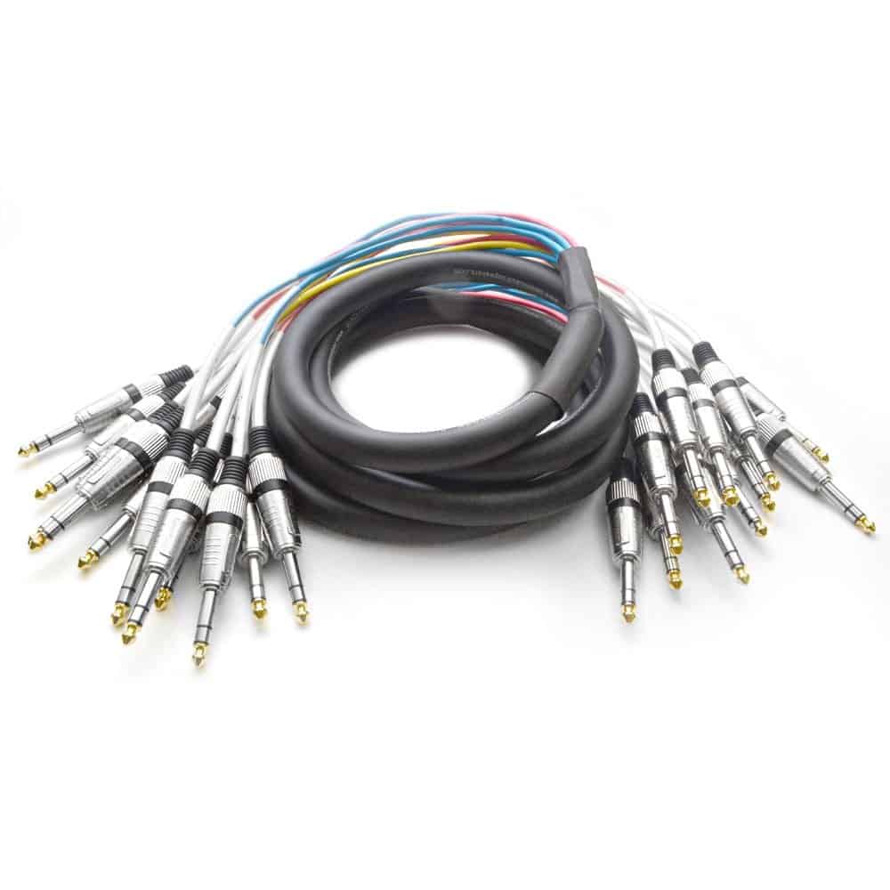 Cable de serpiente TRS de 12 canales 1/4" - 10 pies de