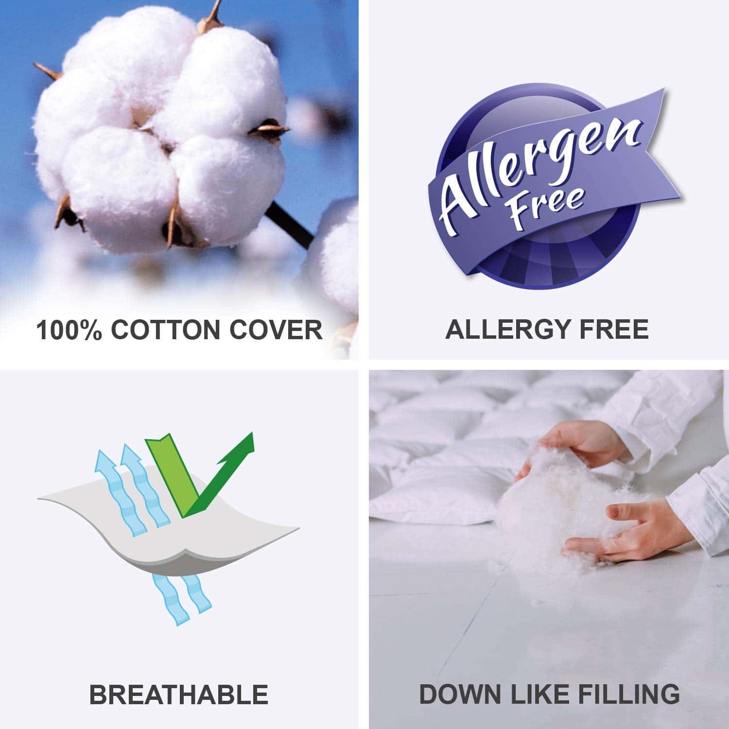 Edredón de Confort Maxi Alternativa a Plumón con Funda de - Imagen 7